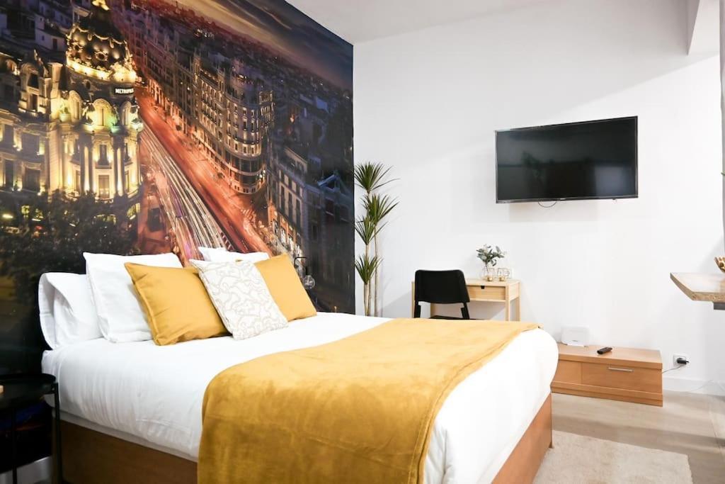 Agradable Apartamento Temporal De 1 Dormitorio En Madrid Pez30 Exterior foto